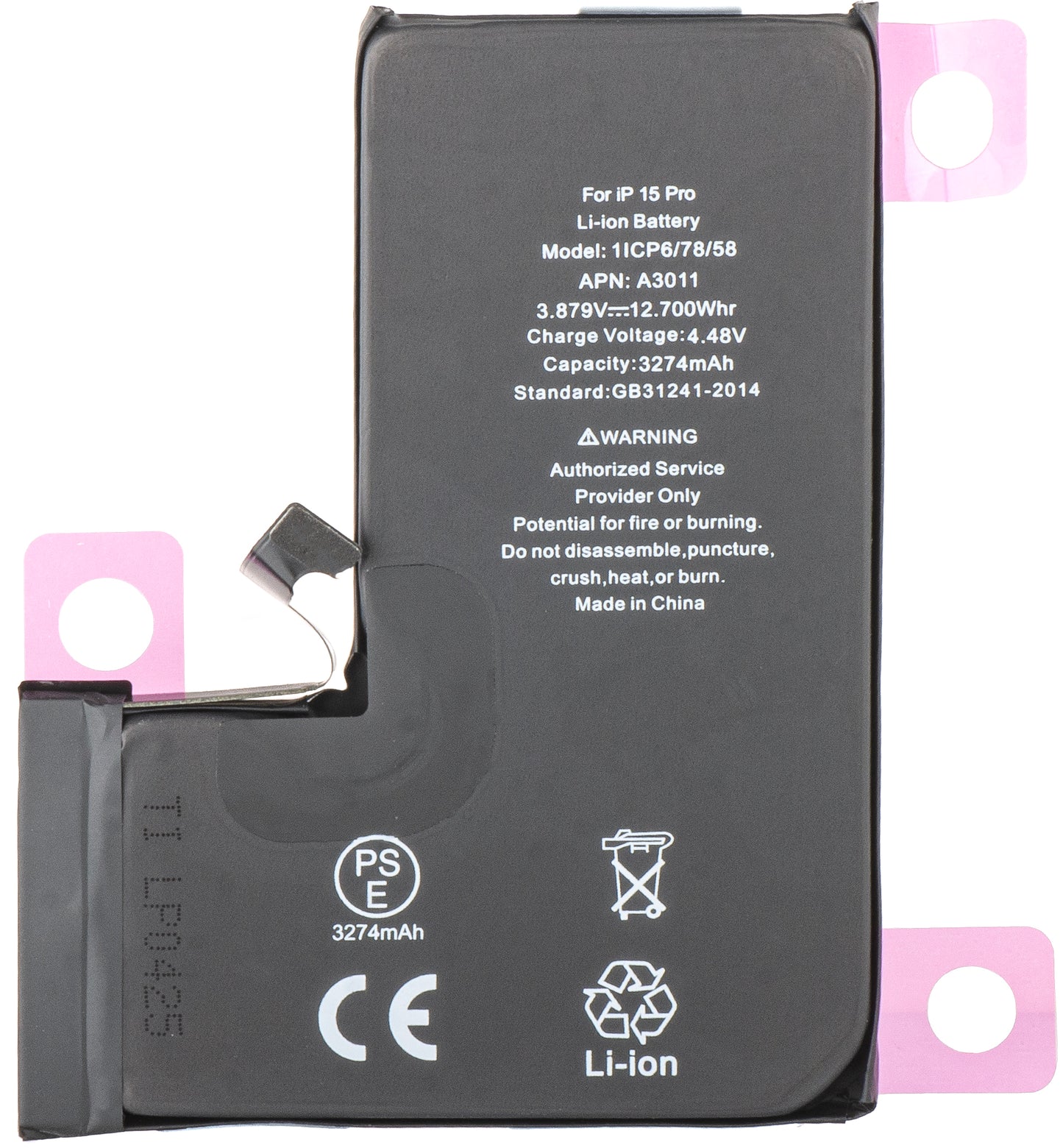 Battery for Apple iPhone 15 Pro, Diagnostic