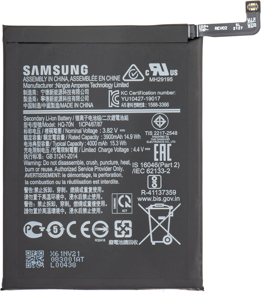 Akku Samsung Galaxy Galaxy A11 A115, HQ-70N, huoltopaketti GH81-18735A