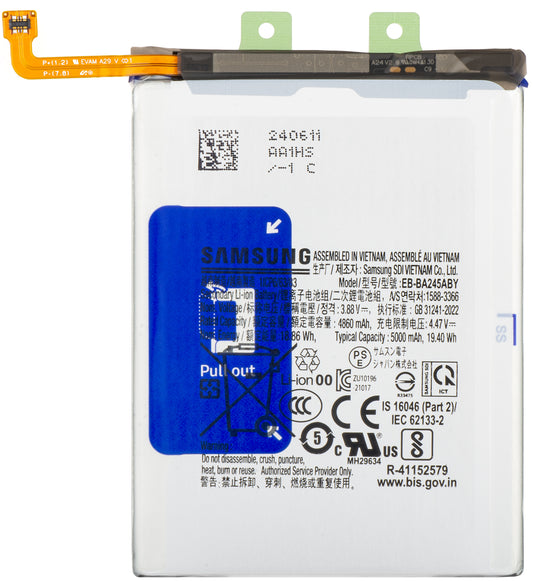 Akku Samsung Galaxy A24 4G A245, EB-BA245ABY, huoltopaketti GH82-31242A