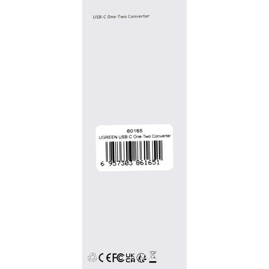 USB-C - USB-C / USB-C audiosovitin UGREEN CM232, harmaa