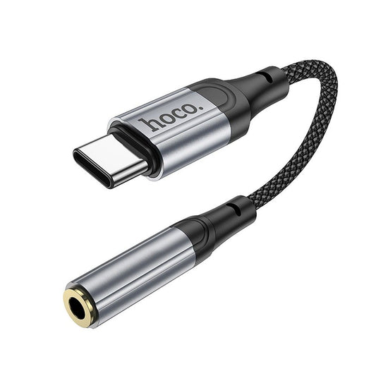 USB-C - 3,5 mm HOCO LS36 -audioadapteri, harmaa