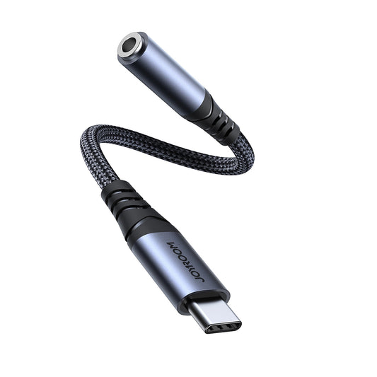 USB-C - 3,5 mm:n Joyroom SY-C01 -audioadapteri, Musta