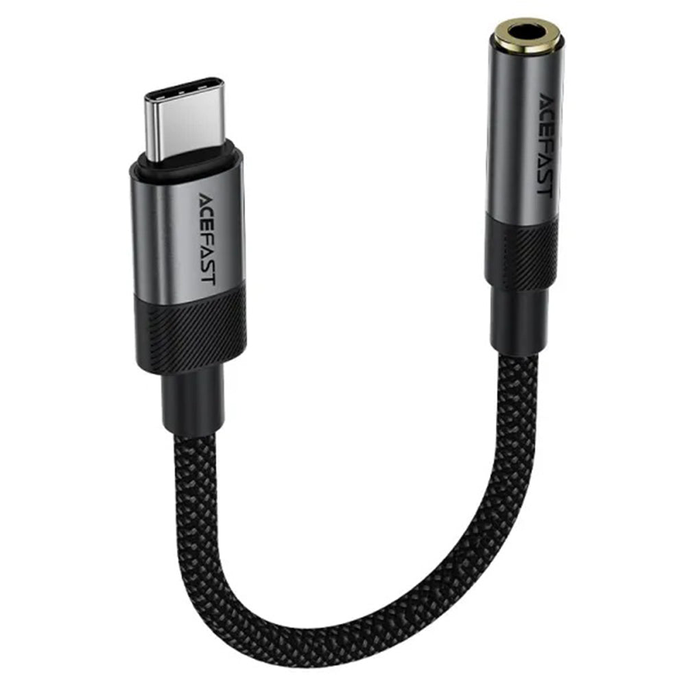 USB-C - 3.5mm Acefast J12 -äänisovitin, Musta
