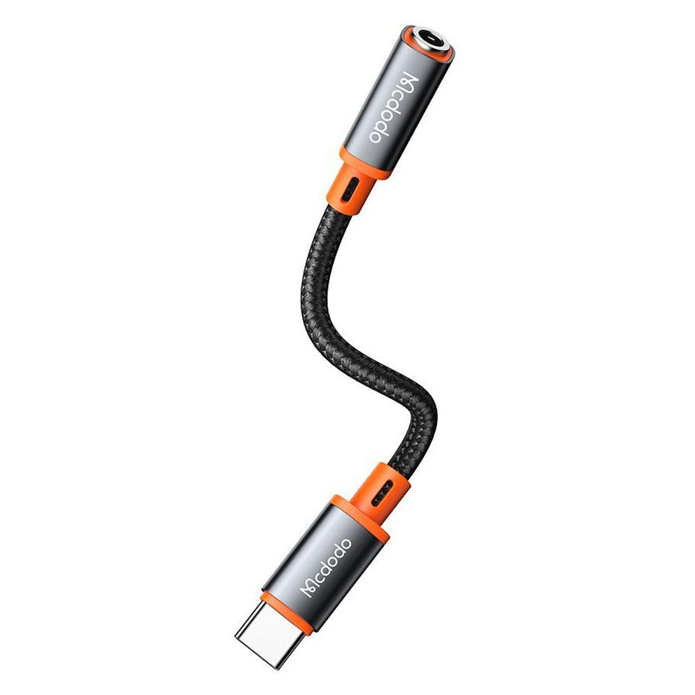 USB-C - 3,5 mm McDodo CA-7561 -äänisovitin, Musta