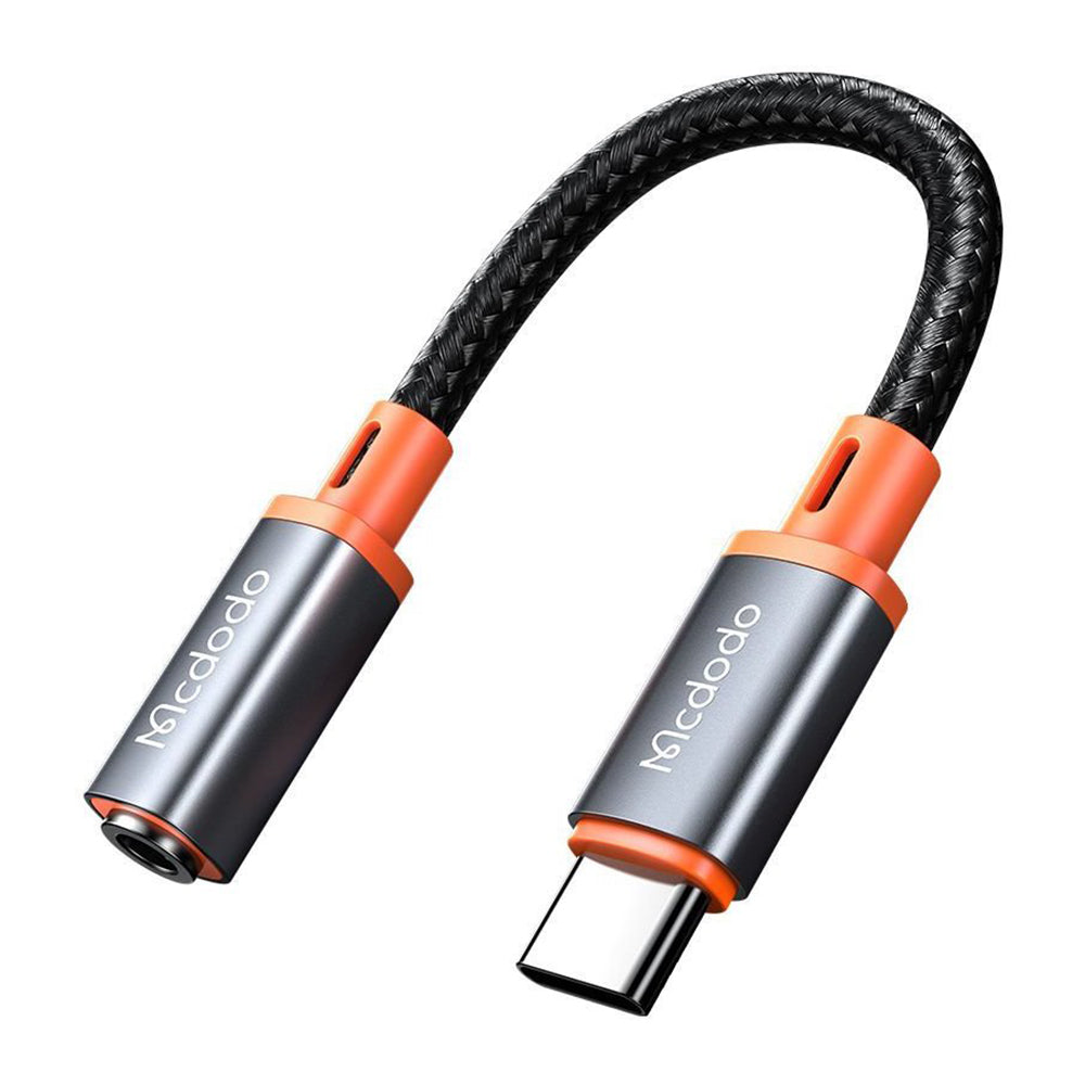 USB-C - 3,5 mm McDodo CA-7561 -äänisovitin, Musta