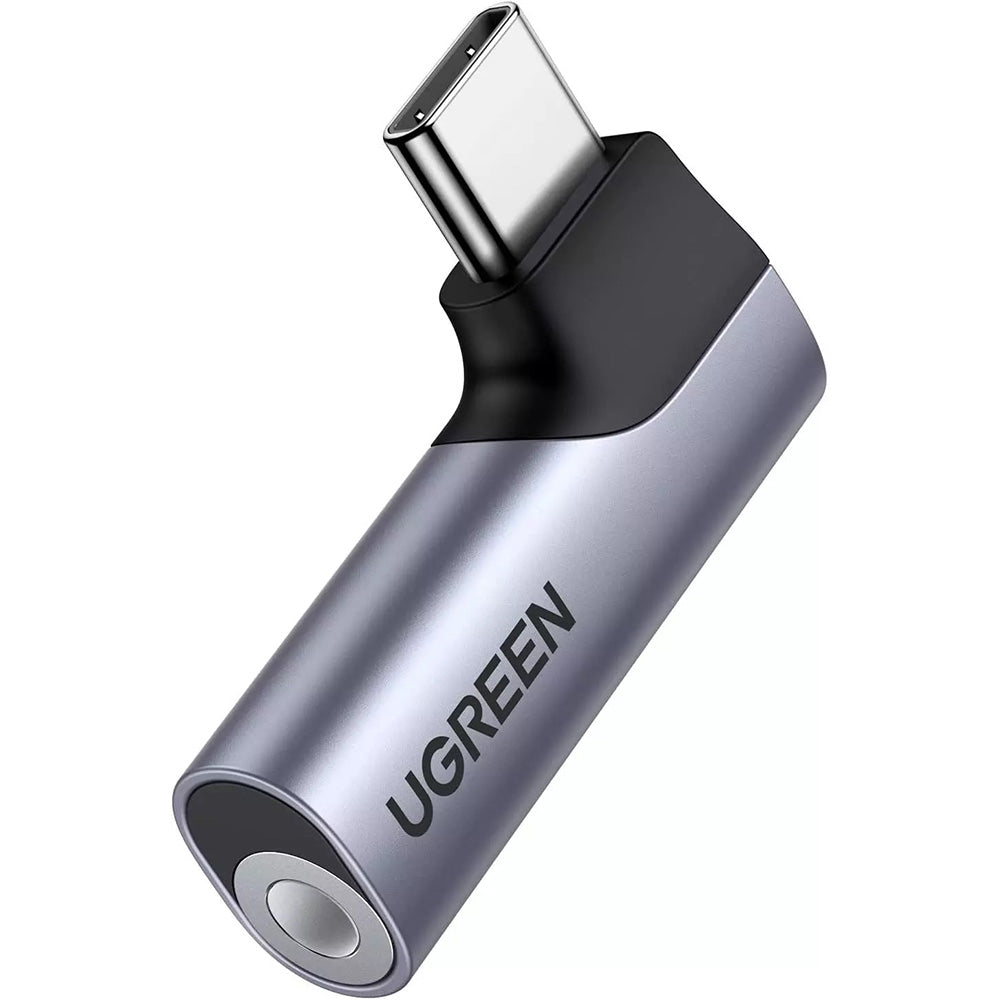 Audioadapteri USB-C - 3.5mm UGREEN CM460 (20194) Kulmikas, Harmaa