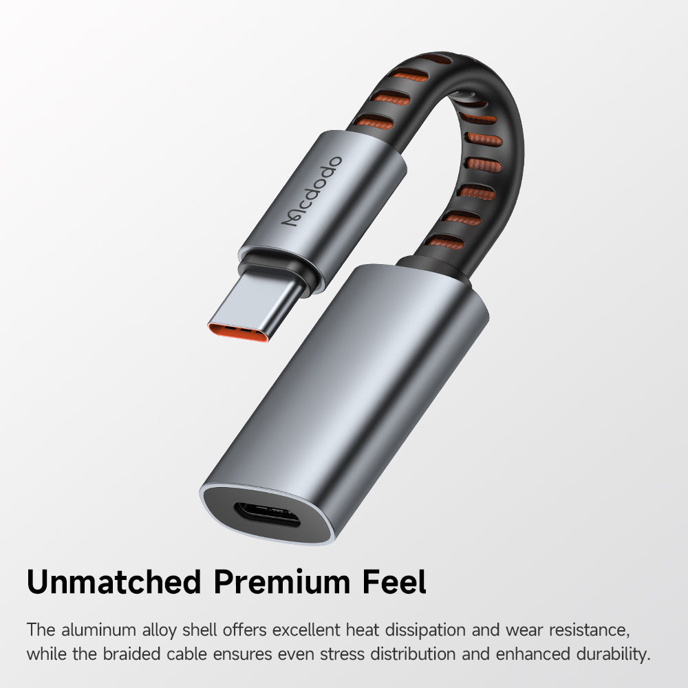 USB-C - Lightning McDodo CA-4870 -äänisovitin, Harmaa