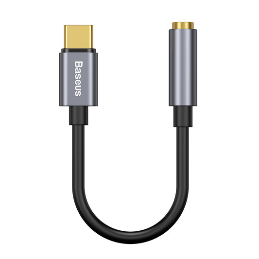 Äänisovitin 3,5 mm - USB-C Baseus L54, harmaa CATL54-0G