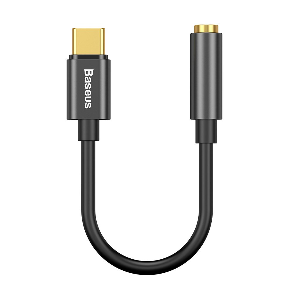 Audioadapteri USB-C - 3.5mm Baseus L54, Musta CATL54-01