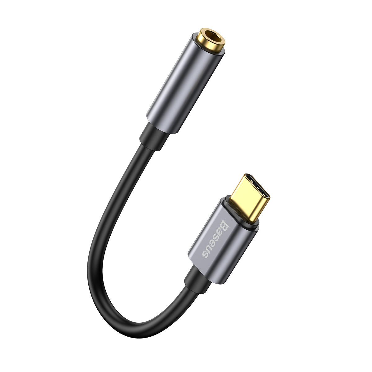 Audioadapteri USB-C - 3.5mm Baseus L54, Harmaa CATL54-0G
