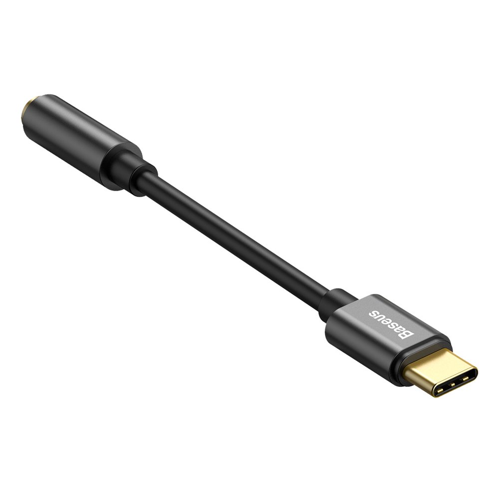 Audioadapteri USB-C - 3.5mm Baseus L54, Musta CATL54-01