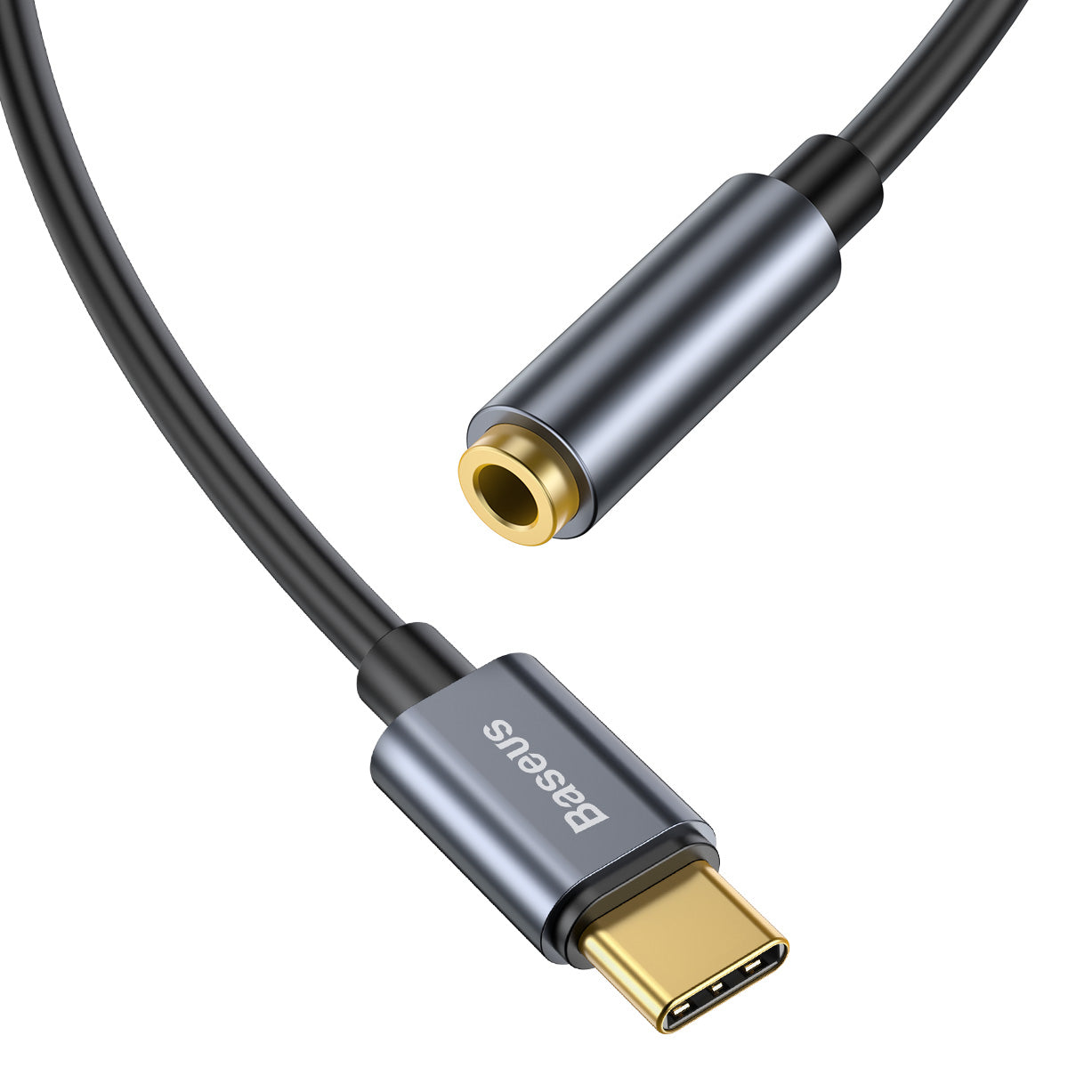 Audioadapteri USB-C - 3.5mm Baseus L54, Harmaa CATL54-0G