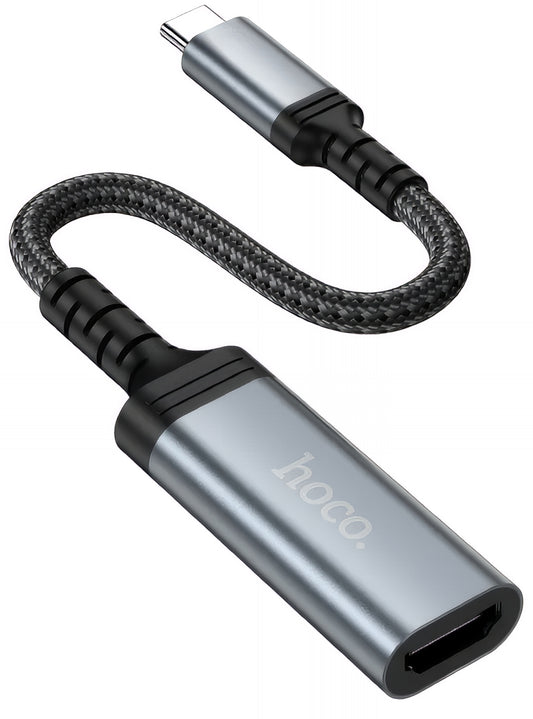 Audio- ja videomuunnin USB-C - HDMI HOCO UA43A, Harmaa