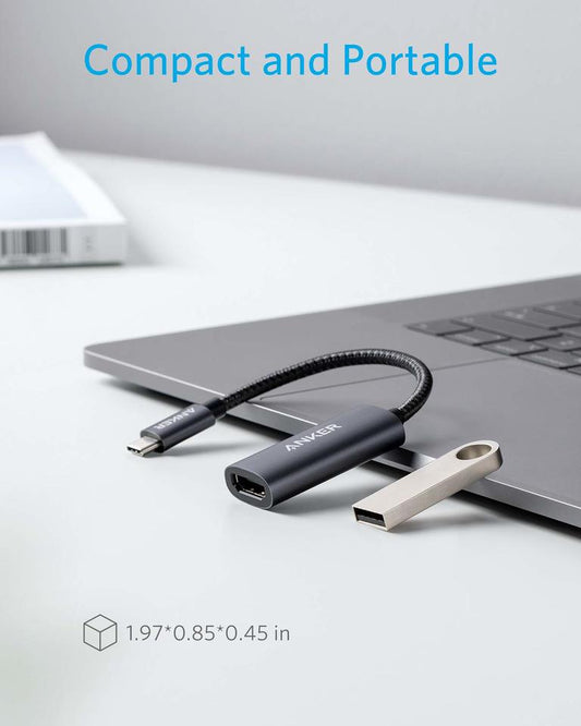 Audio- ja videomuunnin USB-C - HDMI Anker 310, Harmaa A83120A2