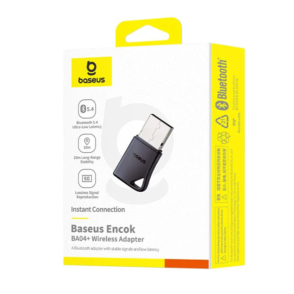 Bluetooth USB -adapteri Baseus Encok BA04+, Musta A10082600121-00