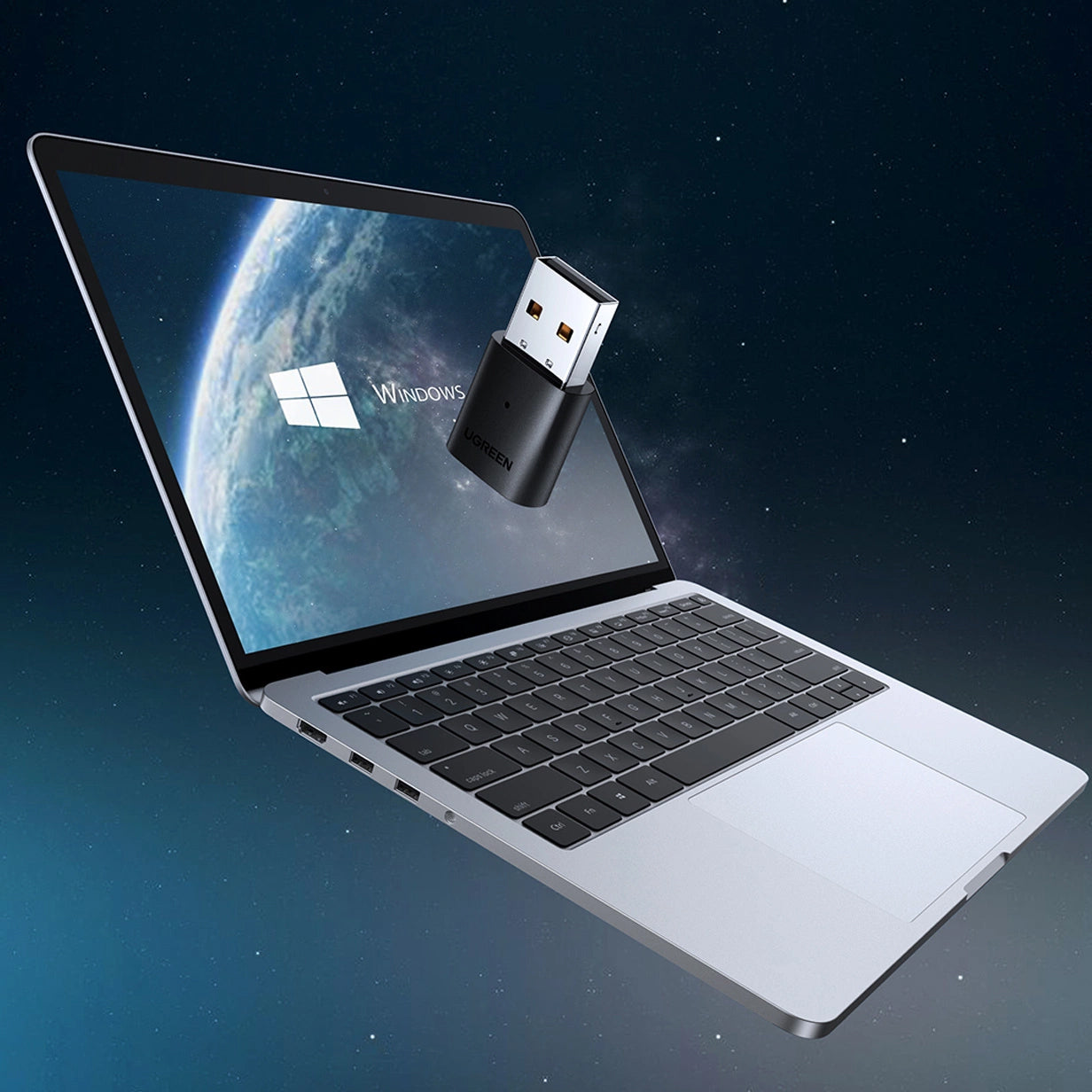 Bluetooth USB-sovitin UGREEN CM390, musta