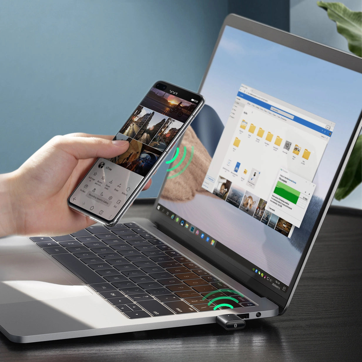 Bluetooth USB-sovitin UGREEN CM390, musta