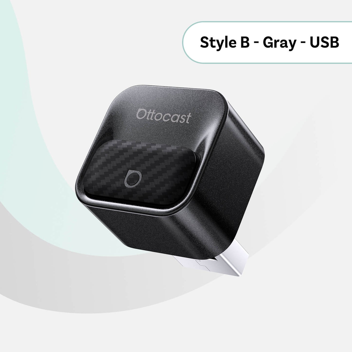 Langaton Carplay / Android Auto -sovitin Ottocast Mini Pico Style B Apple iPhone / Android -sarjalle CA525-T3