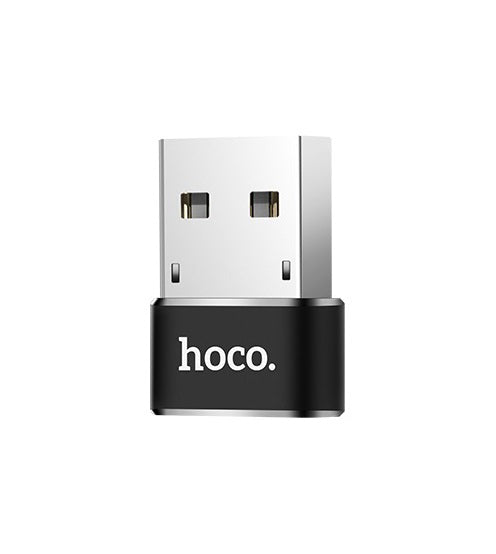 USB-C - USB-A Tietojen ja Latauksen Adapteri HOCO UA6, Musta