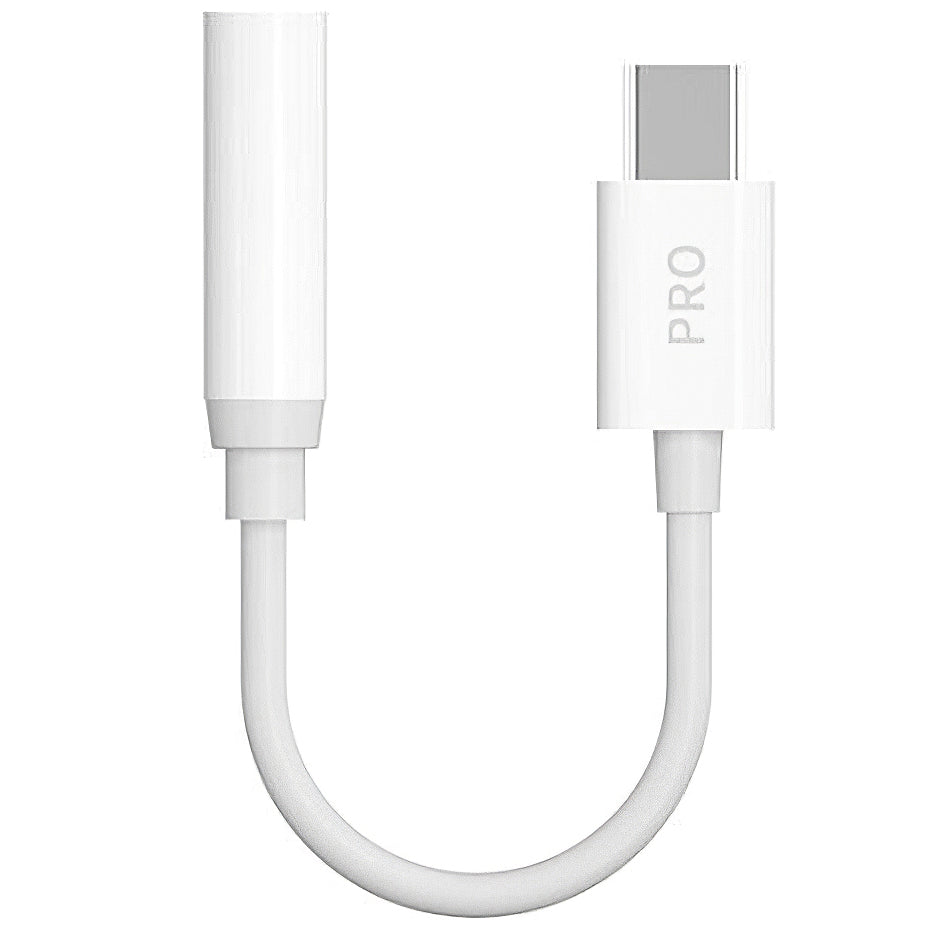 Audioadapteri USB-C - 3.5mm Dudao L16CPro, Valkoinen