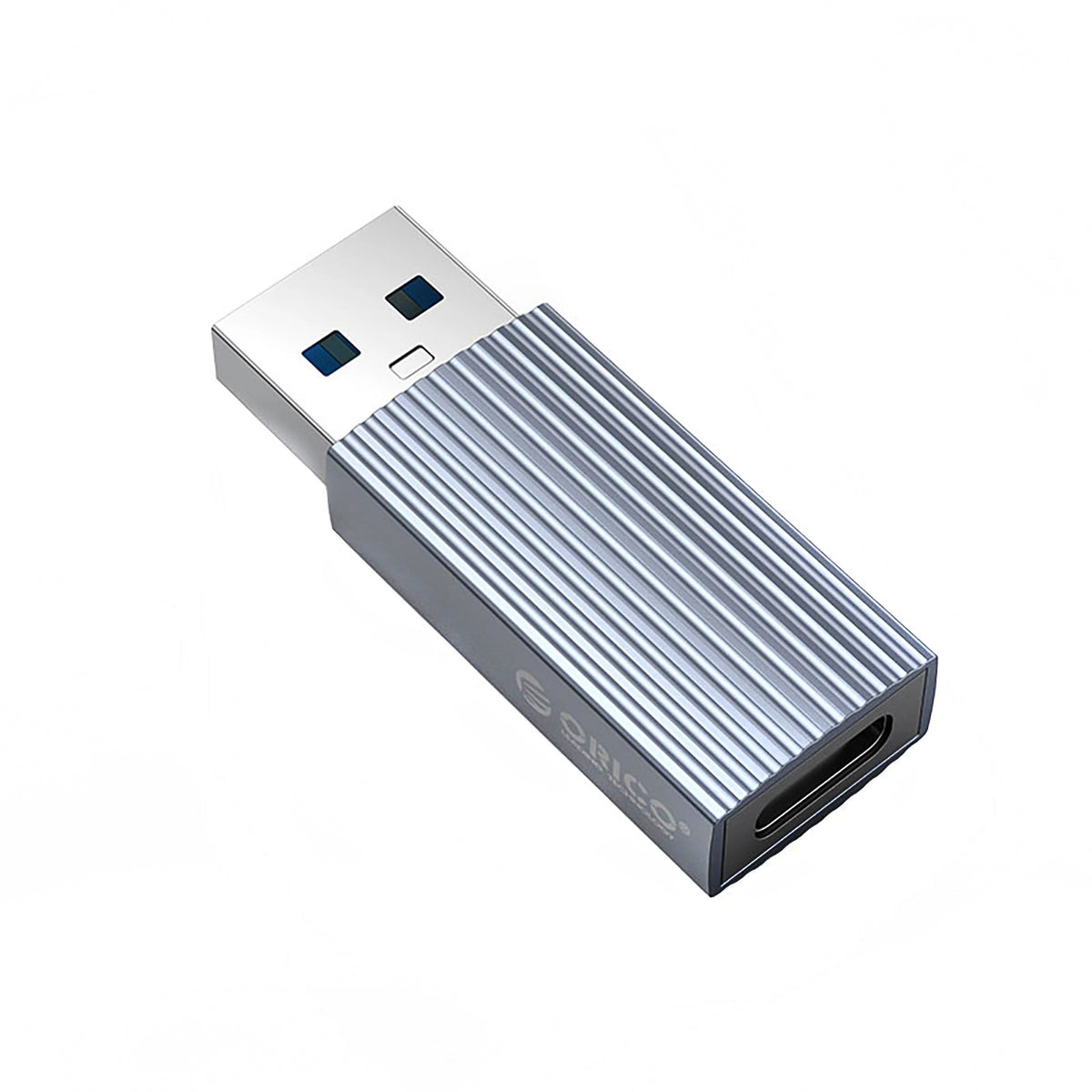 USB-C - USB-A -tiedonsiirto- ja latausadapteri Orico AH-AC10, Harmaa