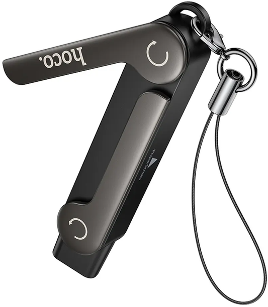 USB-C Data- ja Lataussovitin - USB-C HOCO UA47A, Musta