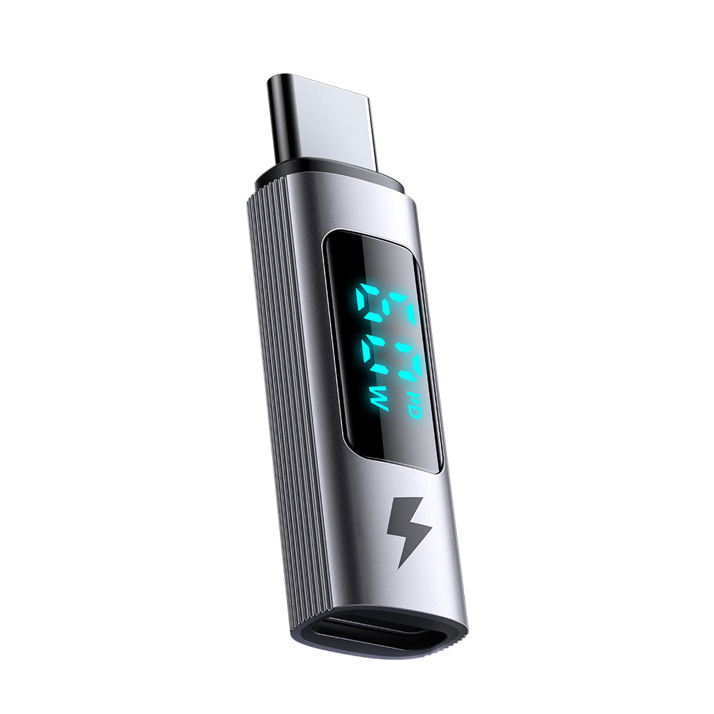 Lightning - USB-C McDodo OT-5990 Wales Display -data- ja latausadapteri, Musta