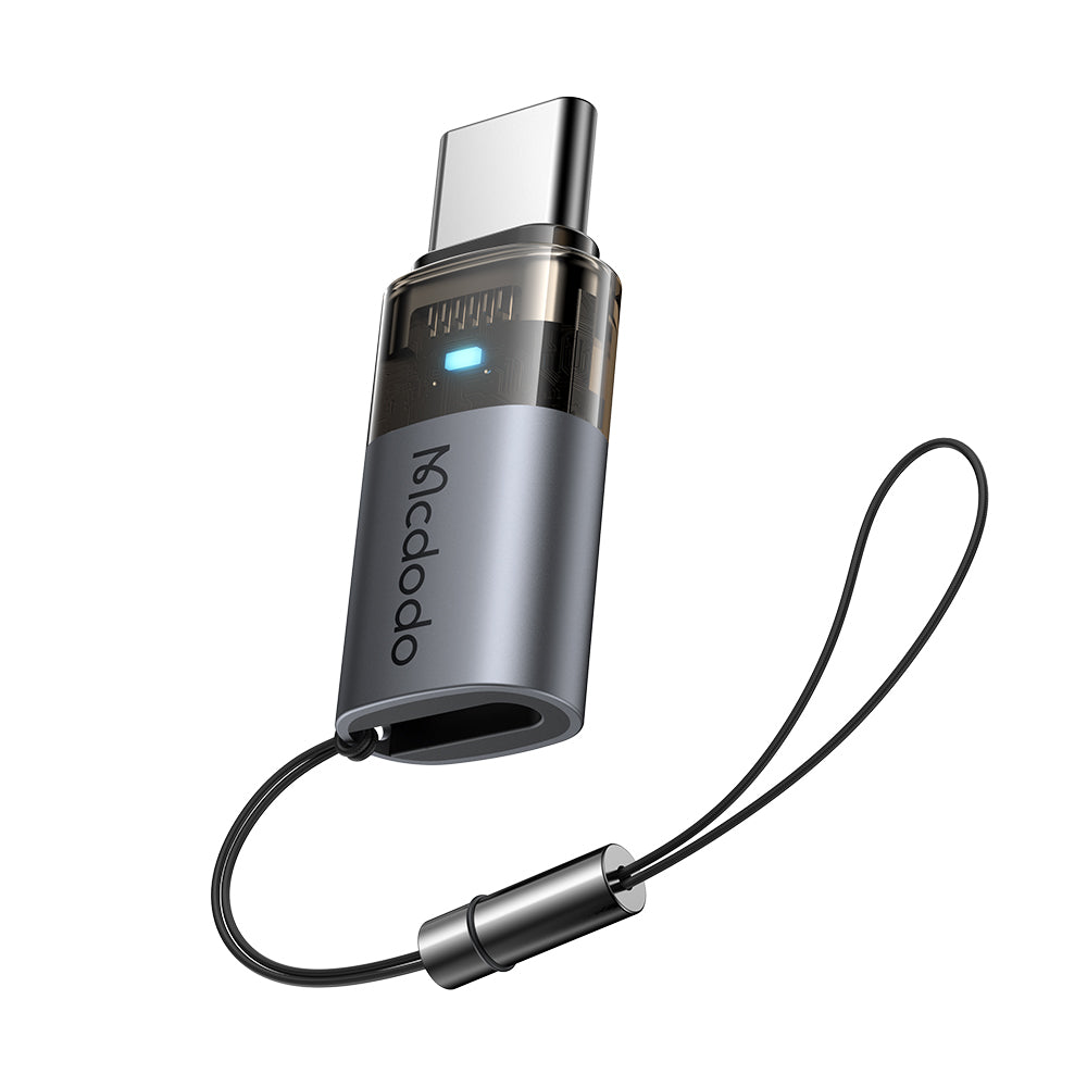 Data- ja latausadapteri Lightning - USB-C McDodo OT-7610, Musta