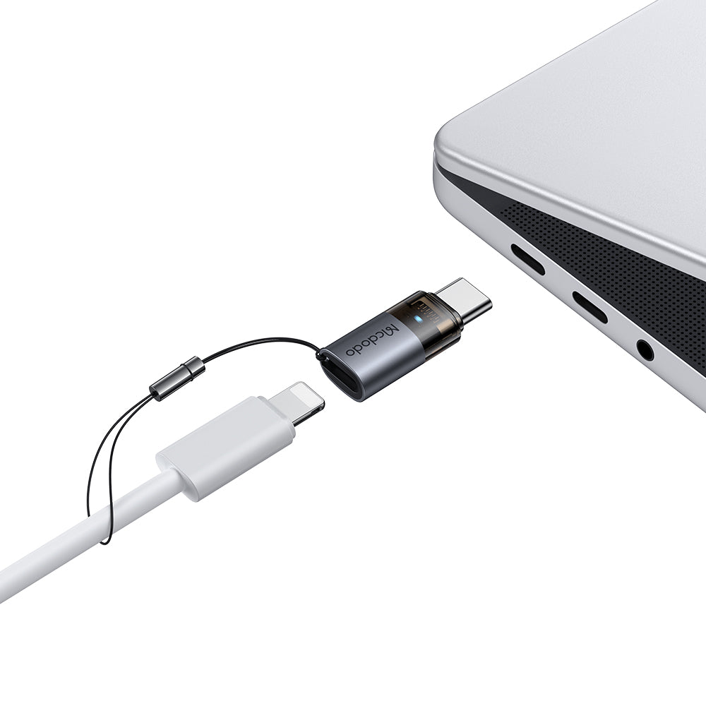 Data- ja latausadapteri Lightning - USB-C McDodo OT-7610, Musta