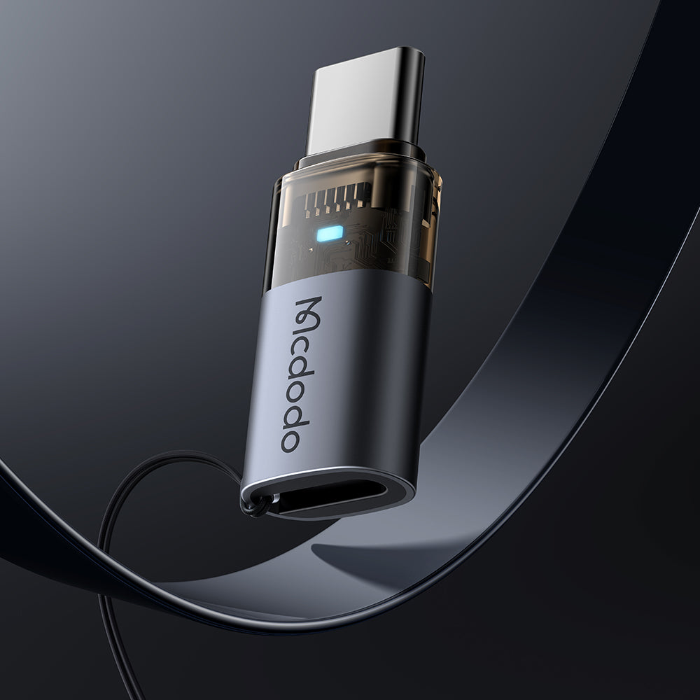 Data- ja latausadapteri Lightning - USB-C McDodo OT-7610, Musta
