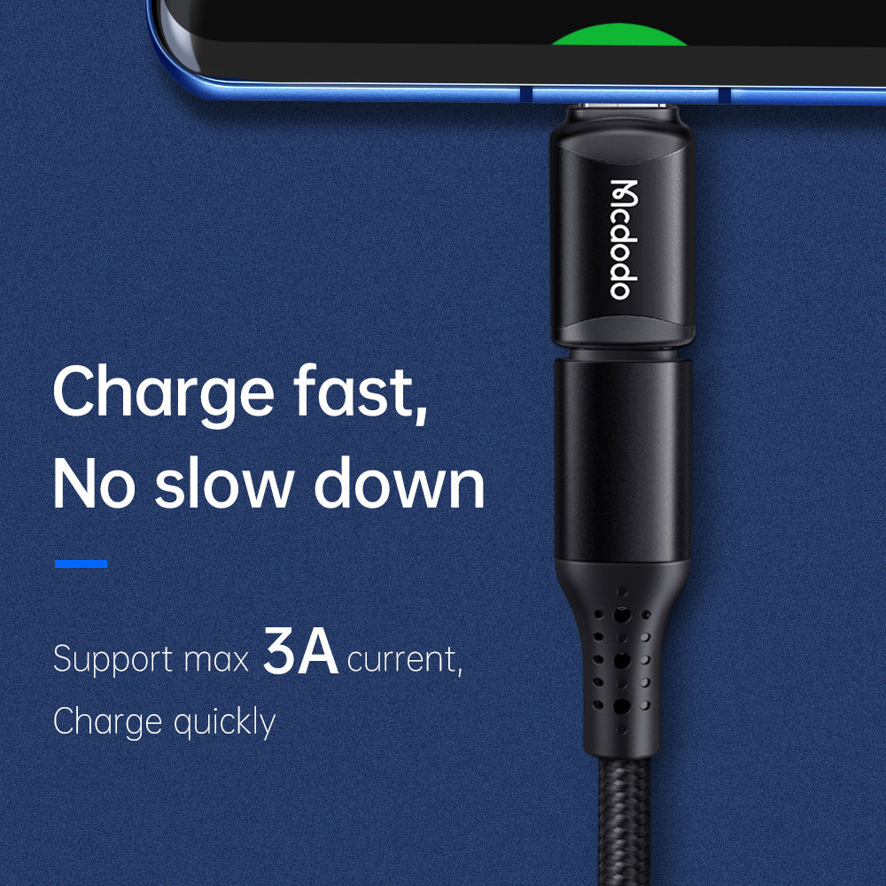 Data- ja latausadapteri Lightning - USB-C McDodo OT-7700, Musta
