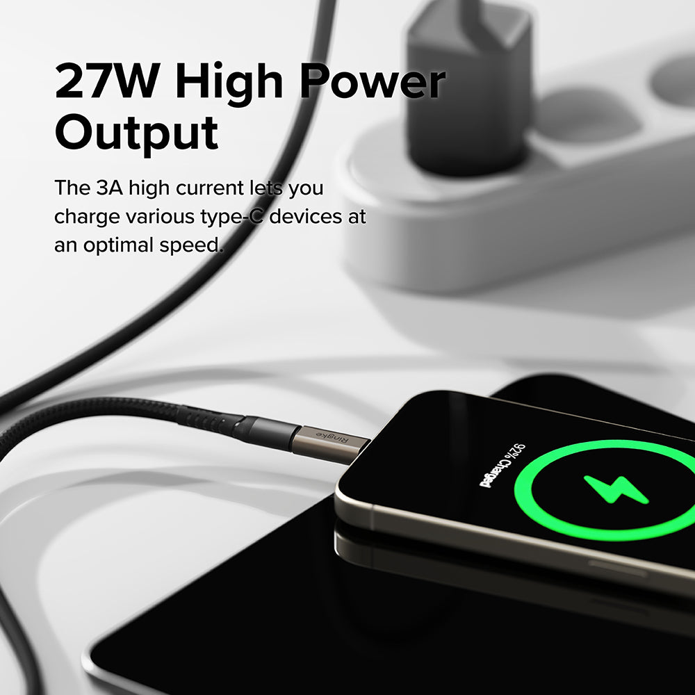 Lightning - USB-C Ringke -data- ja latausadapteri, ruskea, 2 kappaleen setti