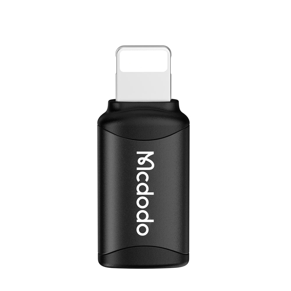 USB-C - Lightning McDodo OT-7680 -data- ja latausadapteri, Musta