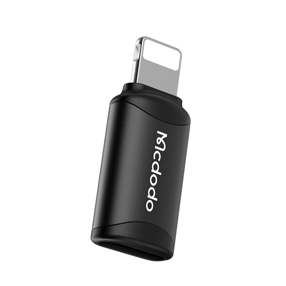USB-C - Lightning McDodo OT-7680 -data- ja latausadapteri, Musta