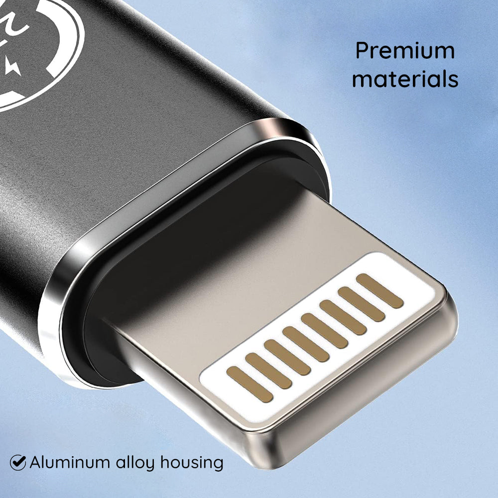 USB-C - Lightning Techsuit A11 TitanCoreX -tiedonsiirto- ja latausadapteri, Harmaa