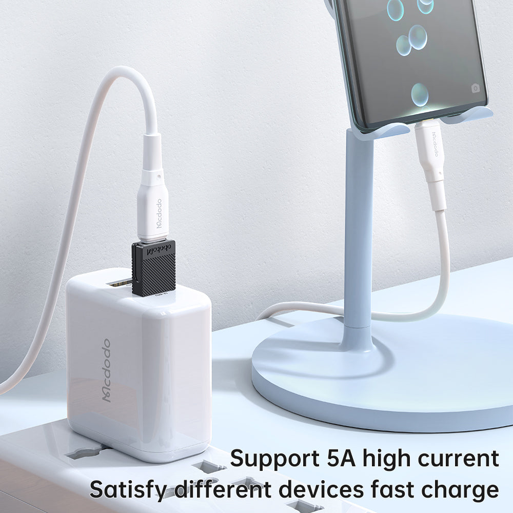 USB-C - USB-A -tiedonsiirto- ja latausadapteri McDodo OT-6970, Musta