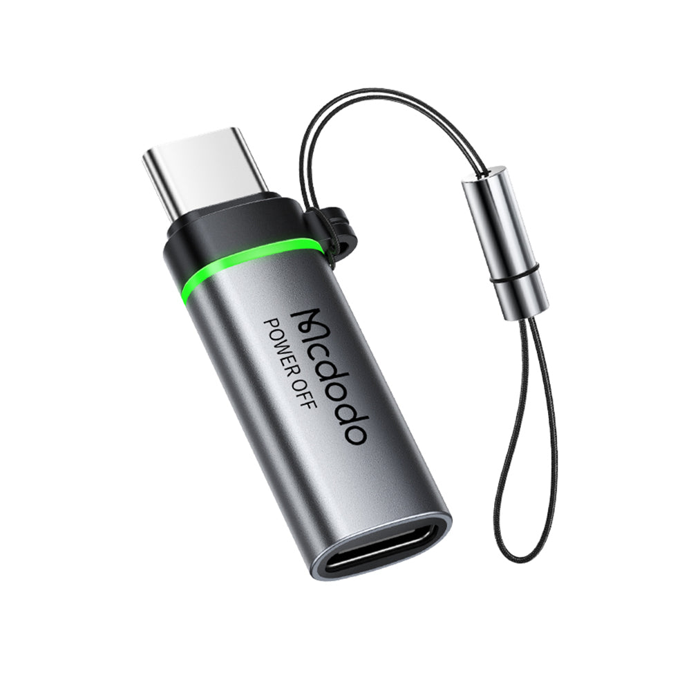 USB-C - USB-C McDodo OT-2450 Power Off -data- ja latausadapteri, Musta