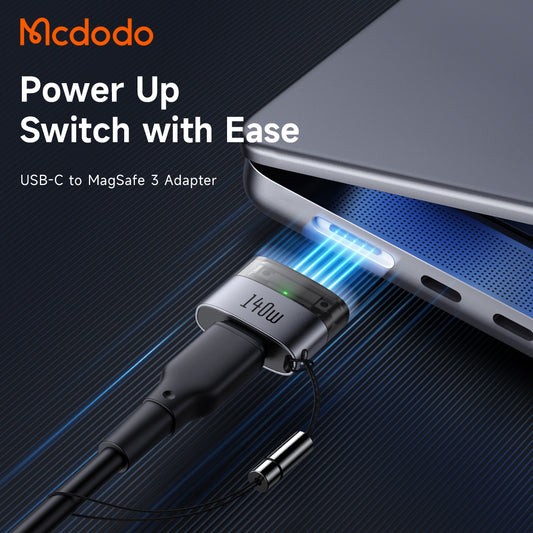 USB-C-latausadapteri - MagSafe 3 McDodo OT-8850, Musta