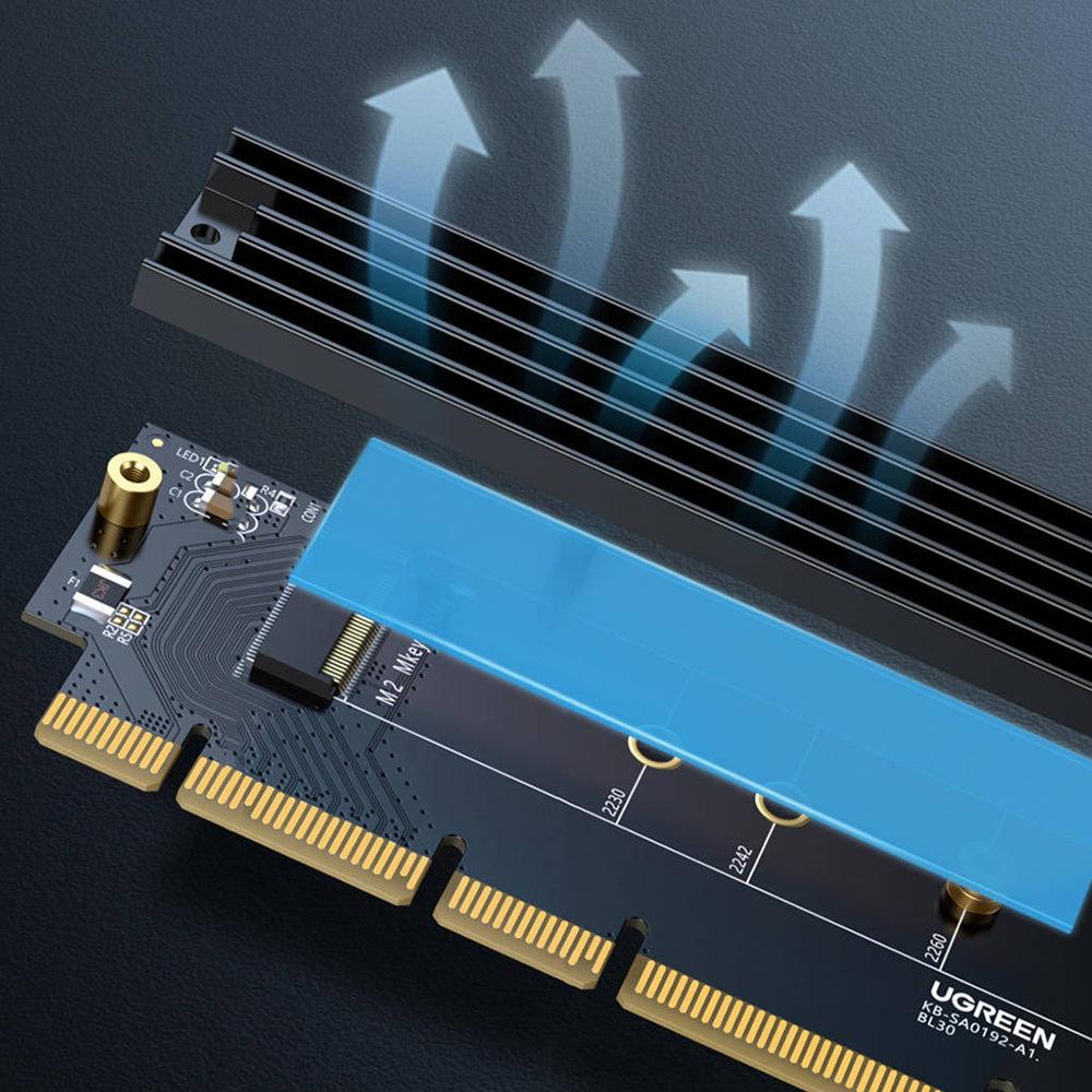 SSD-sovitin UGREEN CM465 (30715), NVMe M.2 - PCIe 4.0 X4