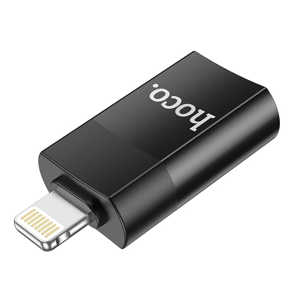 OTG Lightning - USB-A -adapteri HOCO UA17, Musta
