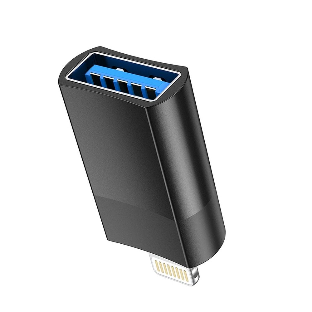 OTG Lightning - USB-A -adapteri HOCO UA17, Musta