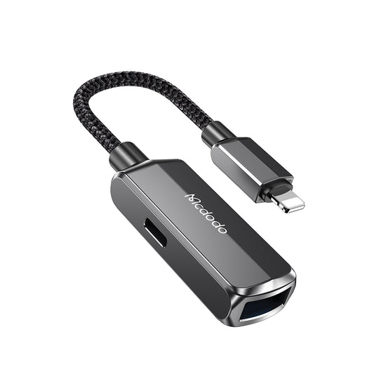 OTG-sovitin Lightning - USB-A McDodo CA-2690, Harmaa