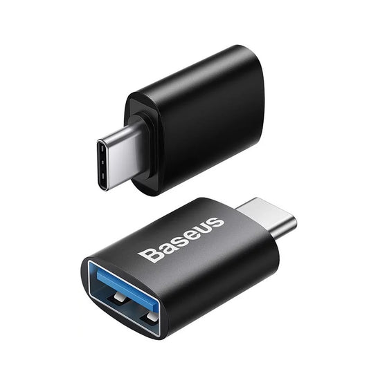Baseus Ingenuity USB-C USB-A OTG-sovitin, musta