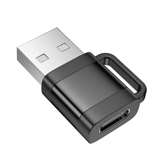 USB-C - USB-A HOCO UA31D -adapteri, musta