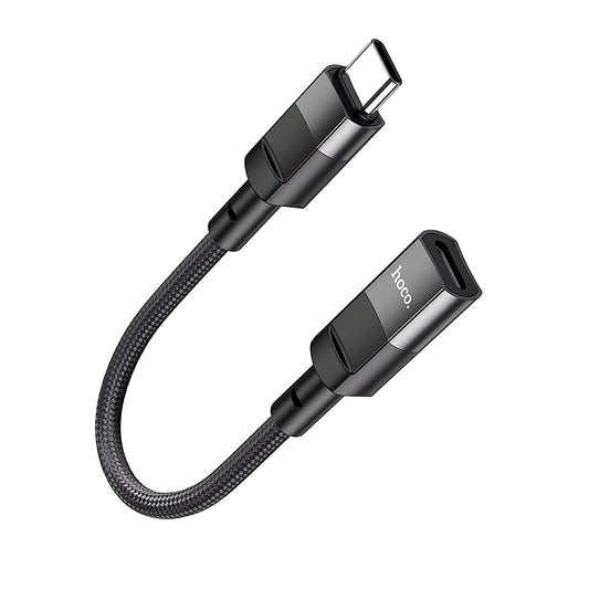 HOCO U107 Lightning - USB-C data- ja lataussovitin HOCO U107, 0.1m, musta