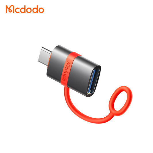 OTG-sovitin USB-C - USB-A McDodo OT-3810, Harmaa