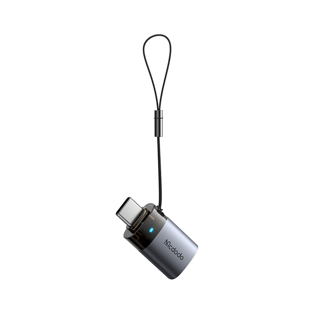 OTG-sovitin USB-C - USB-A McDodo OT-7400, Musta