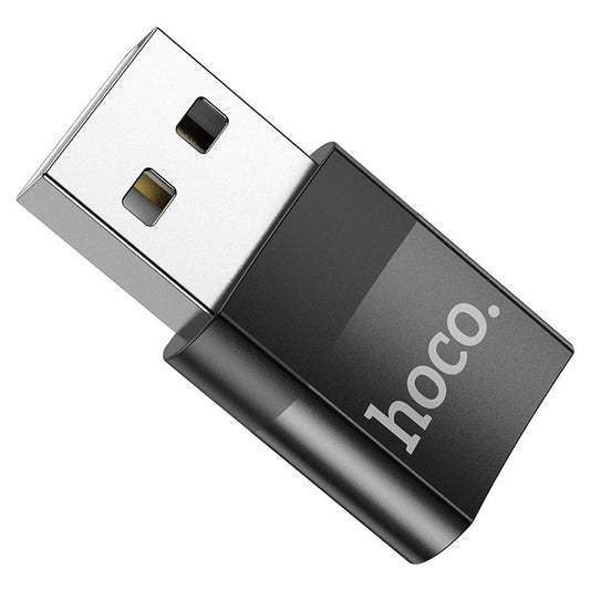 Tieto- ja lataussovitin USB-C - USB-A HOCO UA17, musta
