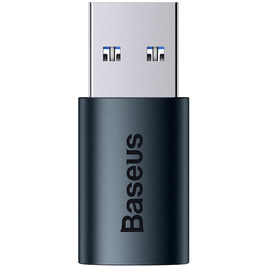 Baseus Ingenuity USB-C USB-A USB-C lataus- ja datasovitin, sininen ZJJJQ000103