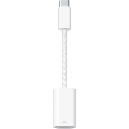 Apple A2868 USB-C-Lightning-tieto- ja lataussovitin, valkoinen MUQX3ZM/A